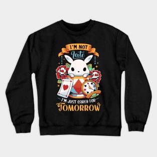 Wondrous Rabbit - funny cute bunny Crewneck Sweatshirt